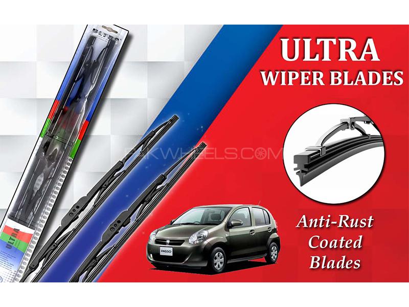 Toyota Passo 2016-2022 Ultra Wiper Blades | Anti-Rust Coated | Metal Type   Image-1