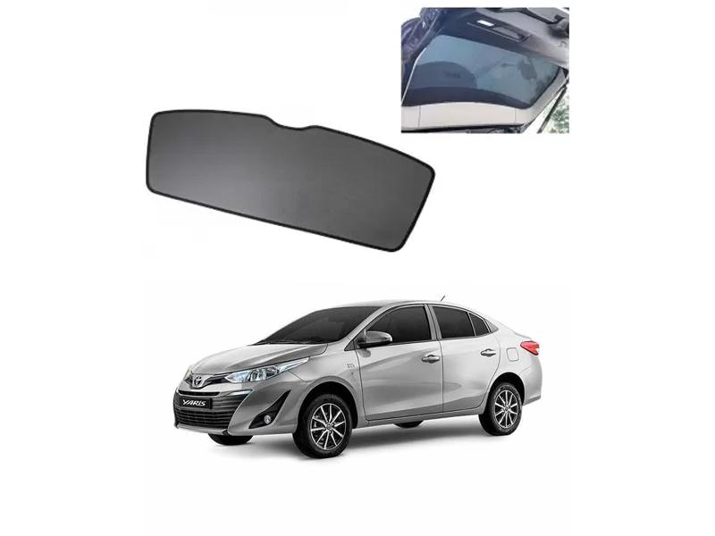 Toyota Yaris Side Fix Back Shade Black UV Protection Heat Protection  Image-1