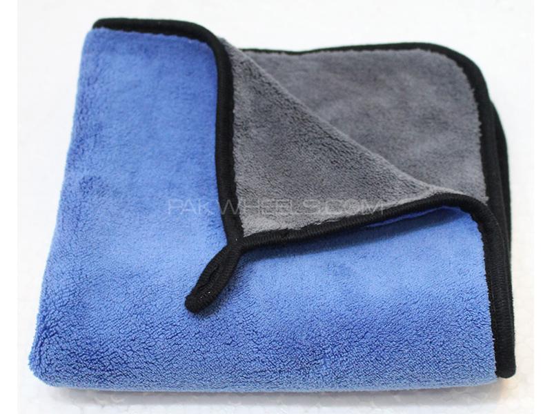 MicroFiber Towel Grey And Blue 40cm x 45cm - Pack OF 3 Image-1