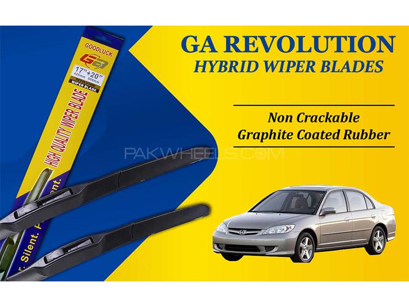 Honda Civic 2001-2006 GA Revolution Hybrid Wiper Blades | Non Cracking Graphite Coated Rubber Image-1