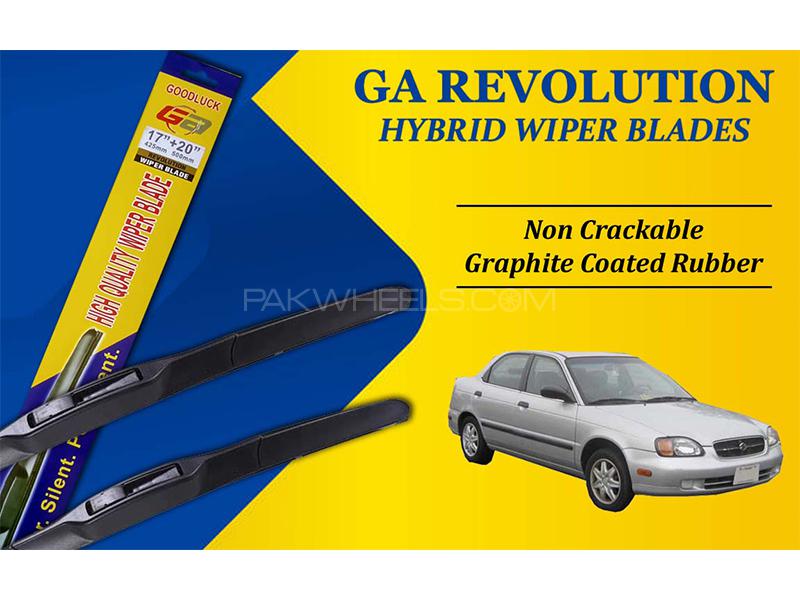 Suzuki Baleno 1998-2005 GA Revolution Hybrid Wiper Blades | Non Cracking Graphite Coated Rubber