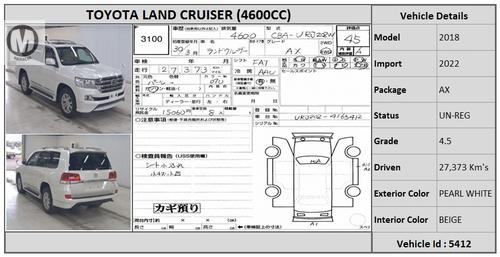 Used Toyota Land Cruiser AX 2018