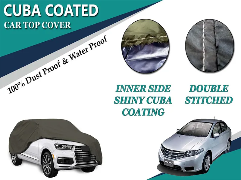 Honda City 2009-2021 Top Cover | Inner Gloss Cuba Coated Top | Water Proof | Double Stitched Image-1