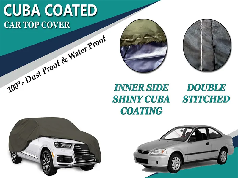Honda Civic 1995-2001  Top Cover | Inner Gloss Cuba Coated Top | Water Proof | Double Stitched Image-1