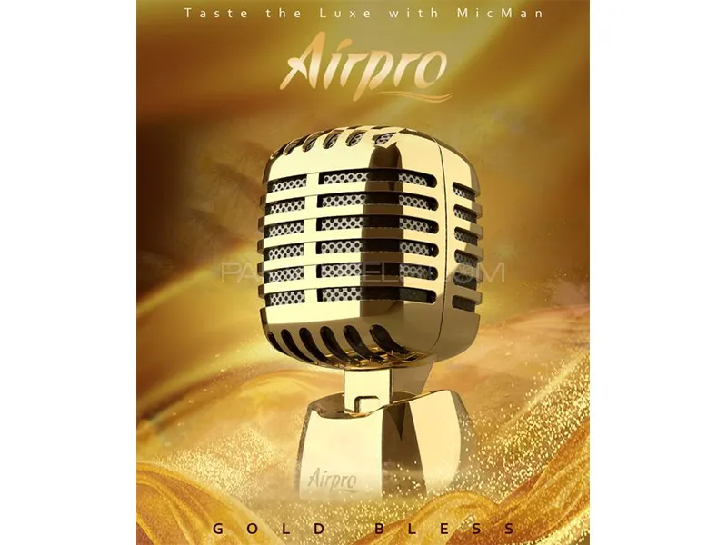 Air Pro Mic Perfume | Gold Bless | Microphone Style Air Freshener Image-1