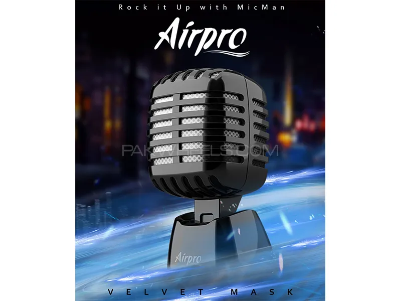 Air Pro Mic Perfume | Velvet Mask | Microphone Style Air Freshener Image-1