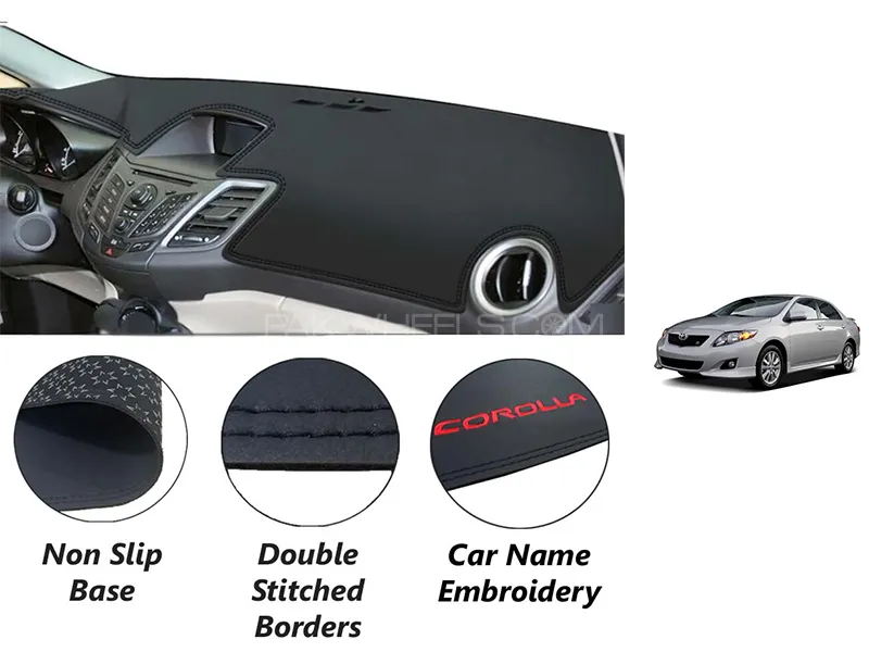 Buy Toyota Corolla 2008-2014 Leatherette Dashboard Cover Non Slip Water  Proof in PakWheels