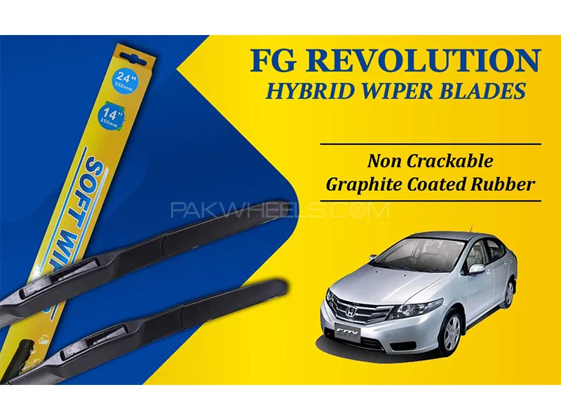 Honda City 2009-2021 FG Wiper Blades | Hybrid Type | Graphite Coated Rubber Image-1