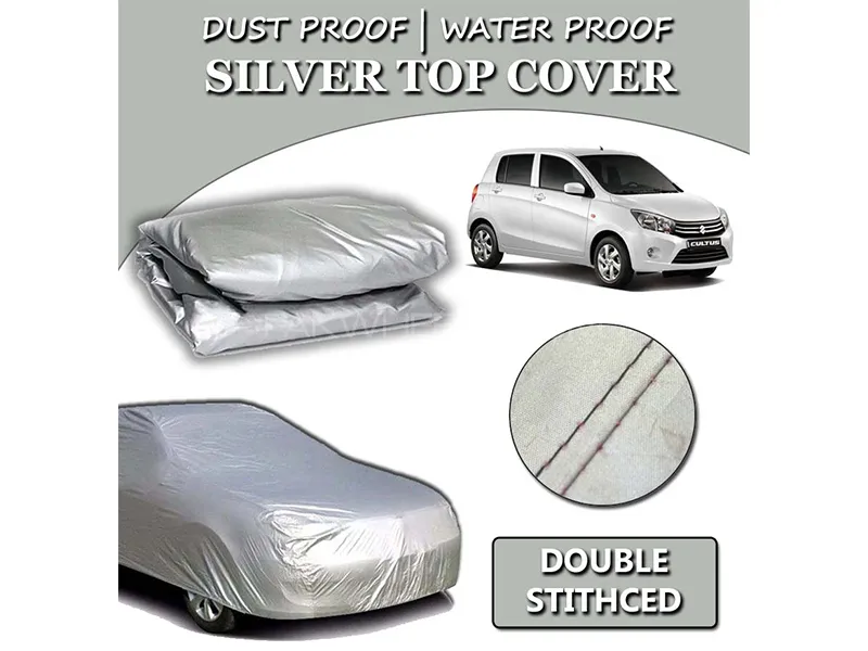 Suzuki Cultus 2017-2023 Parachute Silver Car Top Cover | Heat Proof | Double Stitched Image-1