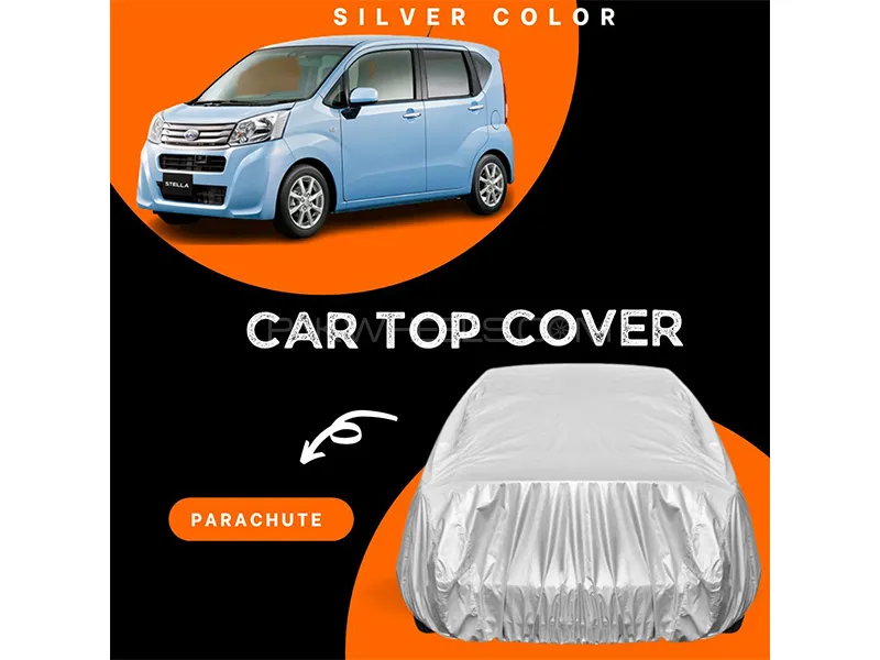 Subaru Stella 2011-2022 Parachute Silver Car Top Cover Image-1