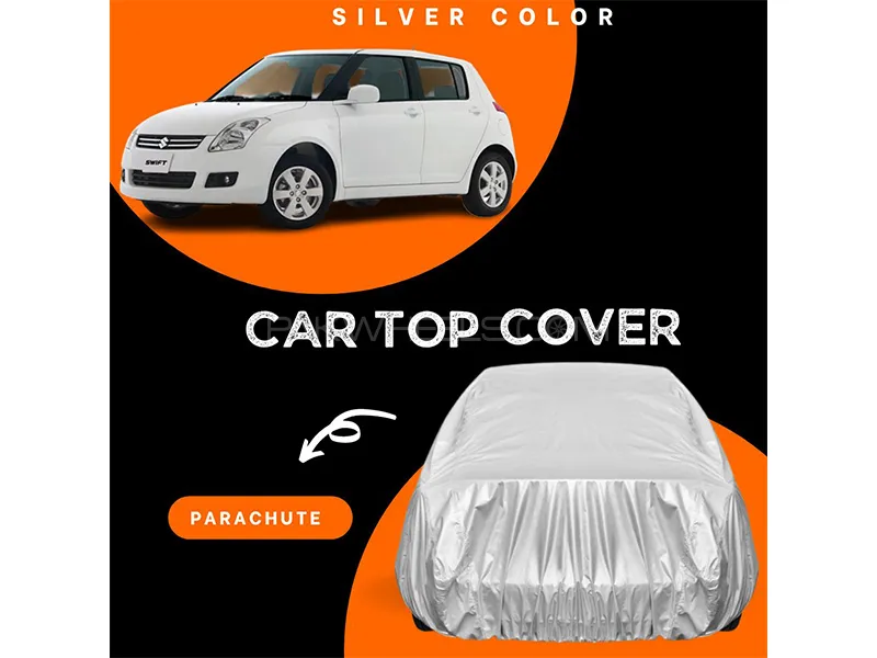 Suzuki Swift 2010-2021 Parachute Silver Car Top Cover Image-1