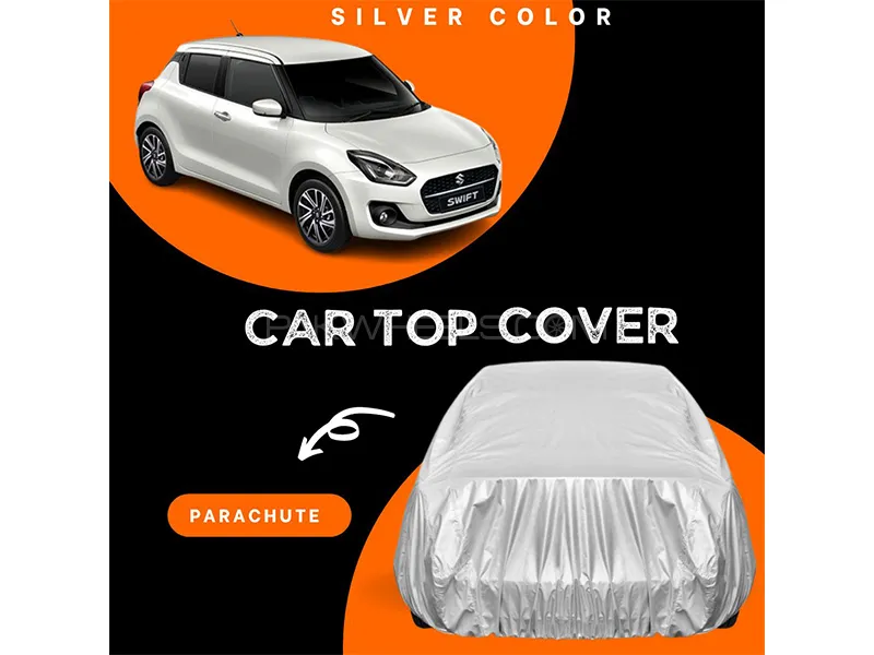 Suzuki Swift 2022-2023 Parachute Silver Car Top Cover Image-1