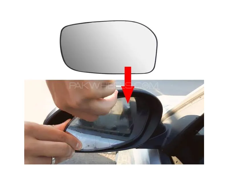 Toyota Corolla 2014-2017 Inner Side Mirror Glass Left Side Image-1