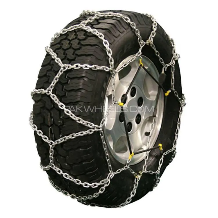 Snow Tire Chains 18 Inch Set For Revo 4x4 Truck Cars 2pcs Image-1