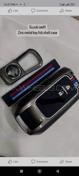 Remote cover metallic zinc alloy key fob new suzuki swift Image-1