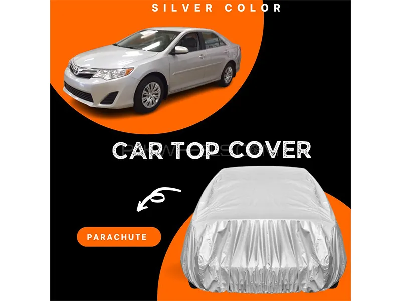 Toyota Camry 2011-2017 Parachute Silver Car Top Cover Image-1