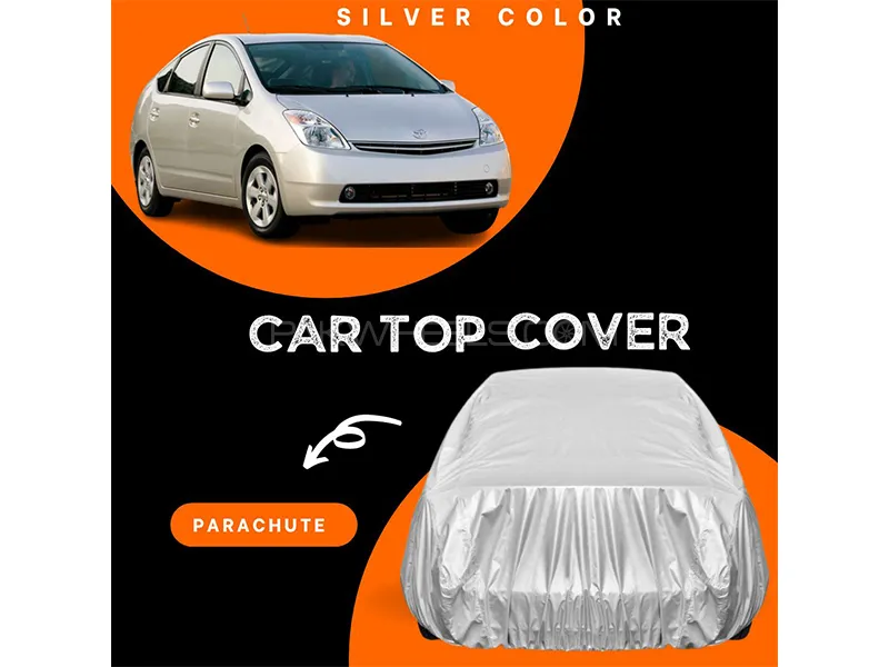 Toyota Prius 1.5 2009-2015 Parachute Silver Car Top Cover Image-1