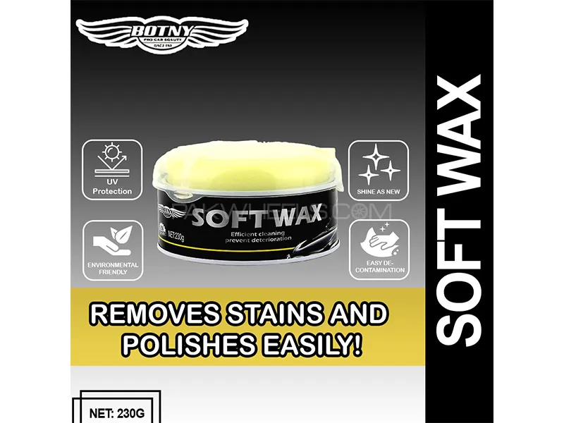 Botny Soft Car Wax - 230g Image-1