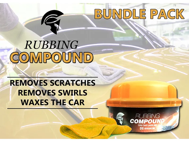 Gladiator Rubbing Compound Wax With Microfiber | Bundle Pack | 230gm