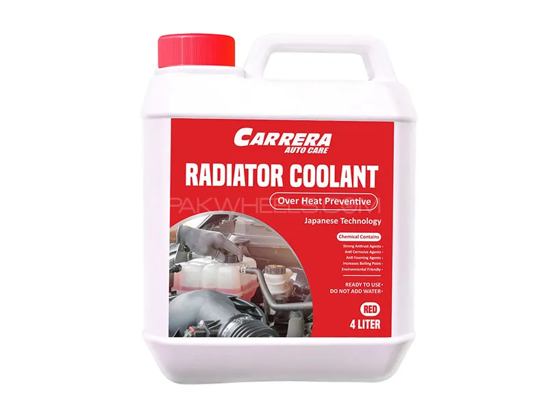 Carrera Radiator Coolant Over Heat Preventive Anti Rust Premixed 4L RED Image-1