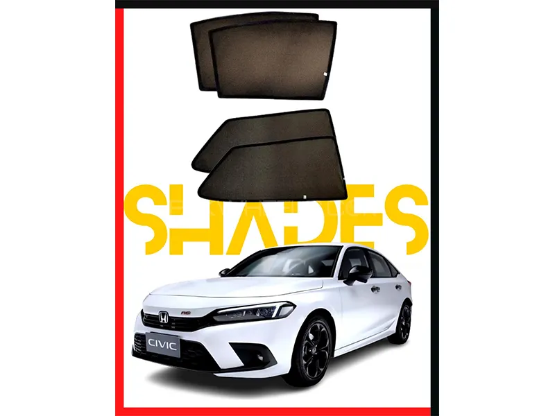 Honda Civic 2022-2023 Car Door Window Shades - 4 Pcs  Image-1