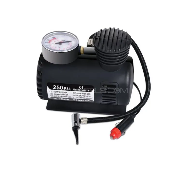 Portable Small Air Compressor With Gauge 12v 250psi Image-1