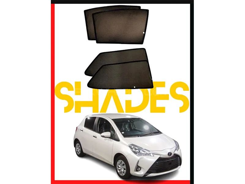 Toyota Vitz 2017-2023 Car Door Window Shades - 4 Pcs  Image-1