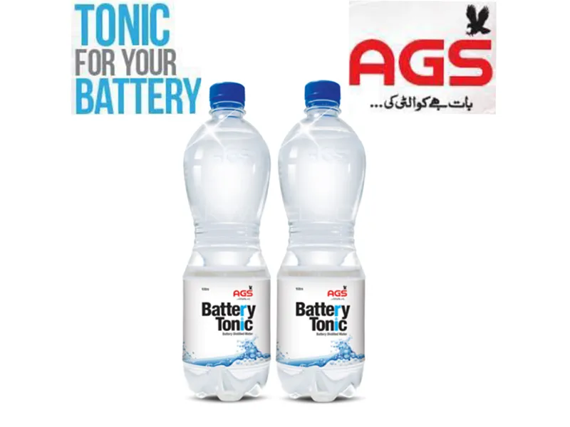 AGS battery Tonic - 1 Litre | Distilled Water | Pack Of 2 Image-1