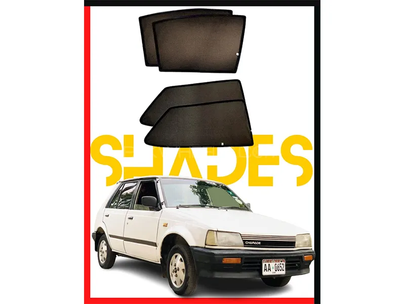Daihatsu Charade 1986 Car Door Window Shades - 4 Pcs  Image-1