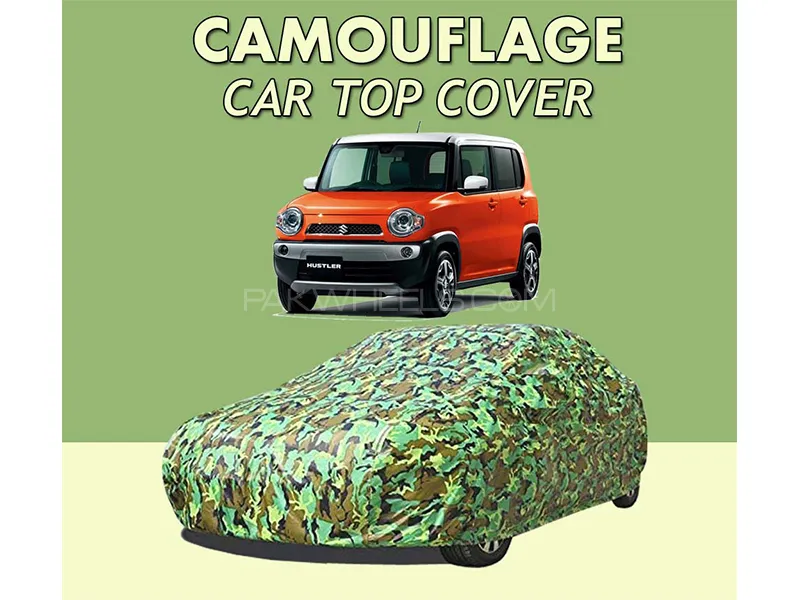 Suzuki Hustler 2014-2020 Top Cover | Camouflage Design Parachute | Double Stitched | Dust Proof | Wa