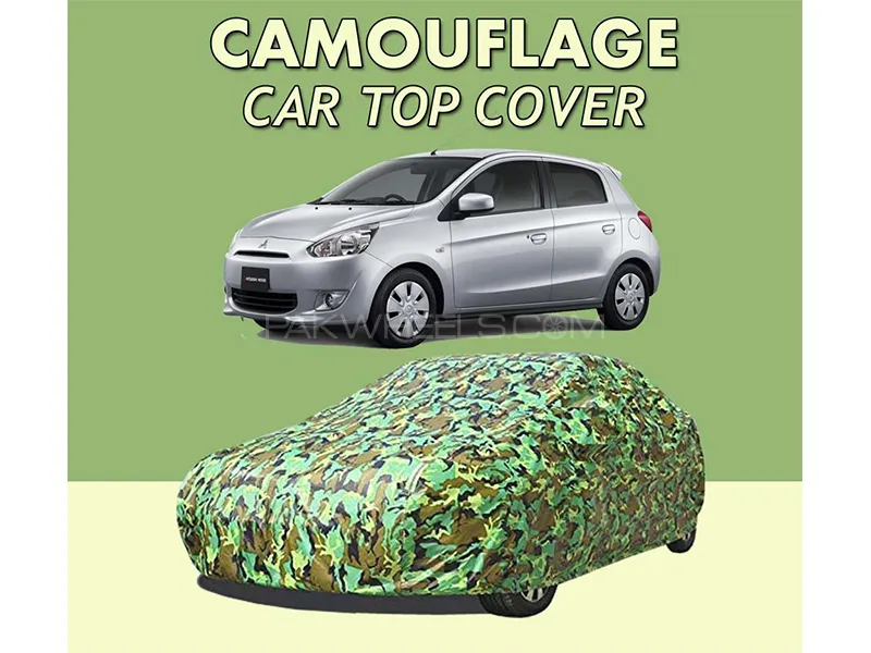 Mitsubishi Mirage 2012-2023 Top Cover| Camouflage Design Parachute | Double Stitched | Water Proof