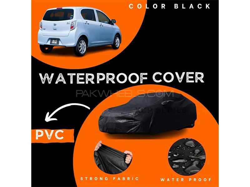 Daihatsu Mira 2006-2017 Polymer Coated Top Cover | Waterproof | Double Stitched | Black  Image-1