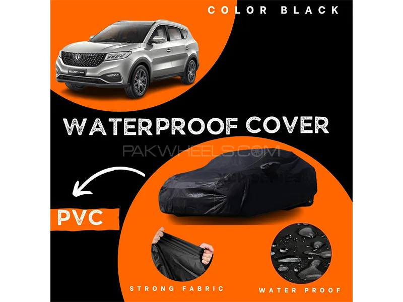 DFSK Glory 580 2018-2023 Polymer Coated Top Cover | Waterproof | Double Stitched | Black  Image-1