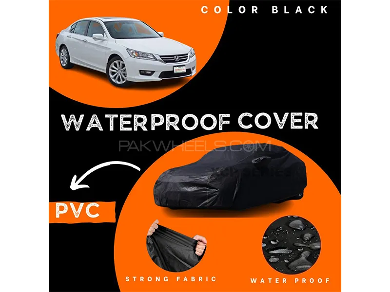 Honda Accord Polymer Coated Top Cover | Waterproof | Double Stitched | Black  Image-1