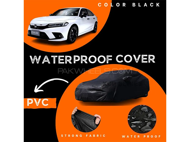 Honda Civic 2022-2023 Polymer Coated Top Cover | Waterproof | Double Stitched | Black  Image-1
