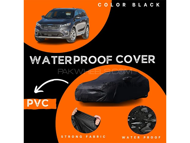 Kia Sorento 2021-2023 Polymer Coated Top Cover | Waterproof | Double Stitched | Black 