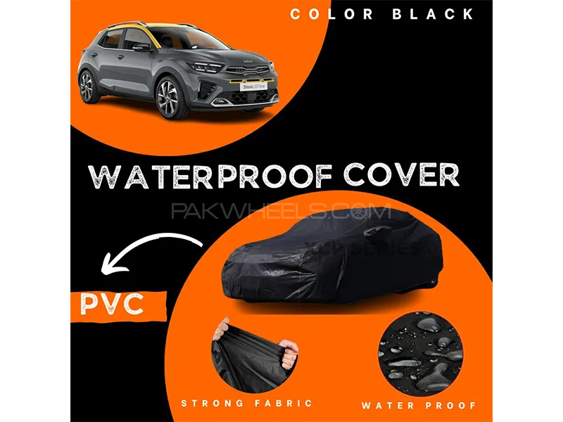Kia Stonic 2021-2023 Polymer Coated Top Cover | Waterproof | Double Stitched | Black  Image-1