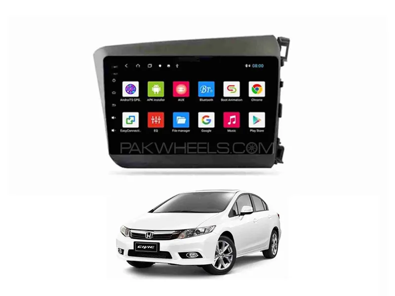 Honda Civic 2013-2015 Android Screen Panel IPS Display 9 inch - 1 GB Ram/16 GB Rom Image-1