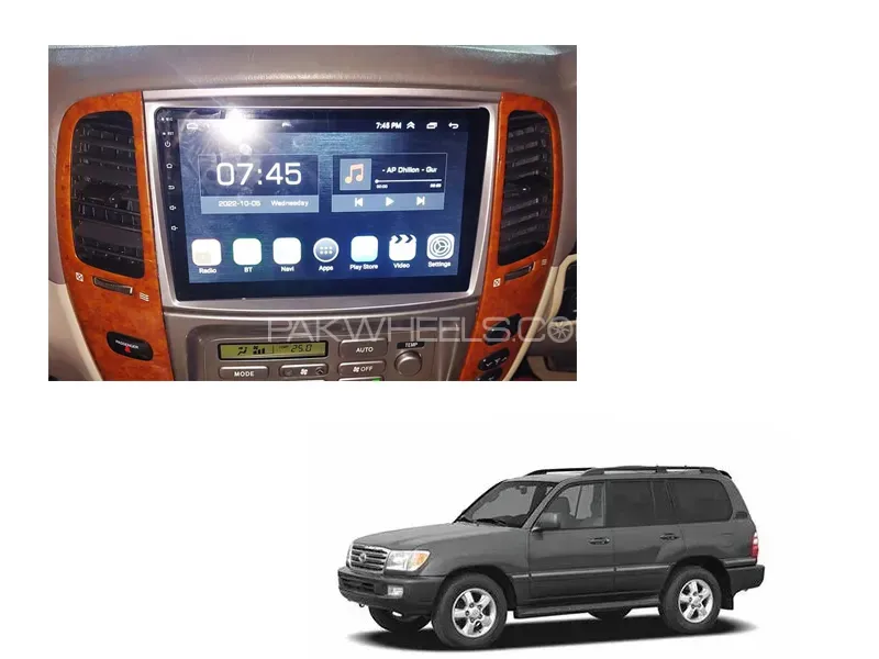 Toyota Land Cruiser 2000-2007 Android Screen Panel IPS Display 10 inch - 2 GB Ram/32 GB Rom