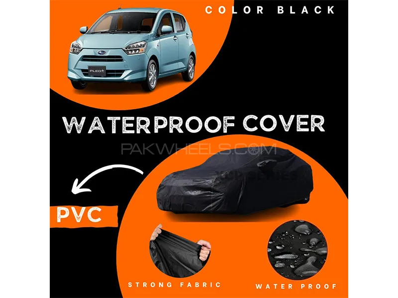 Subaru Pleo 2018-2022 Polymer Coated Top Cover | Waterproof | Double Stitched | Black  Image-1