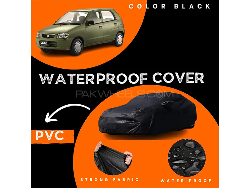 Suzuki Alto 2000-2012 Polymer Coated Top Cover | Waterproof | Double Stitched | Black  Image-1