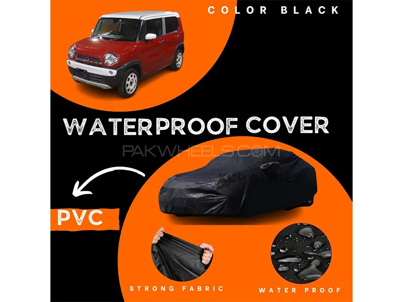 Suzuki Hustler 2014-2020 Polymer Coated Top Cover | Waterproof | Double Stitched | Black  Image-1