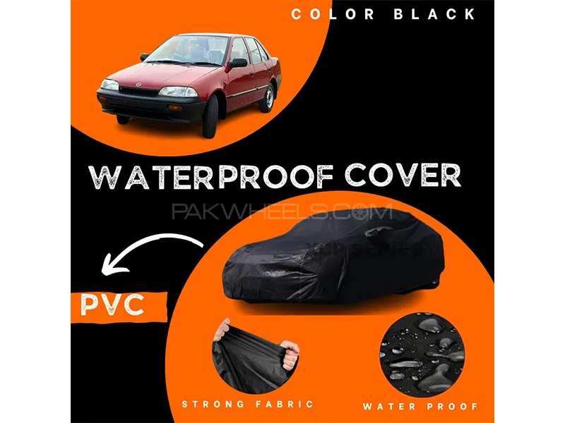 Suzuki Margalla 1992-1998 Polymer Coated Top Cover | Waterproof | Double Stitched | Black  Image-1