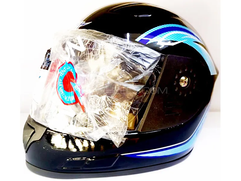 Safe Single Light Full Face Motor Cycle Helmet  Image-1