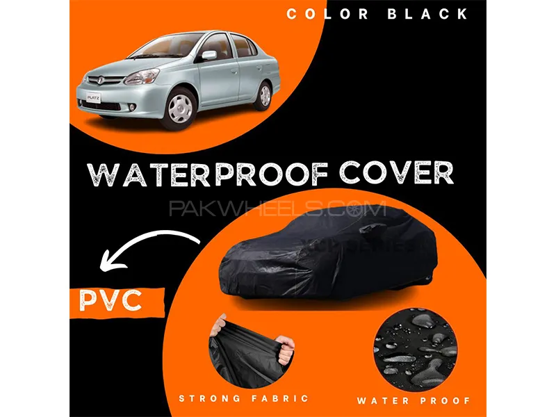 Toyota Platz 1999-2005 Polymer Coated Top Cover | Waterproof | Double Stitched | Black 