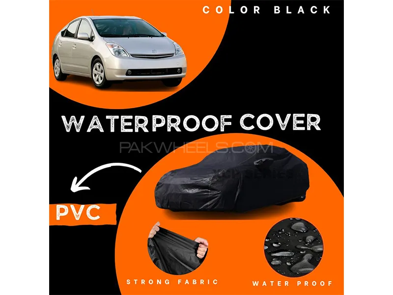 Toyota Prius 1500cc 2003-2009 Polymer Coated Top Cover | Waterproof | Double Stitched | Black  Image-1