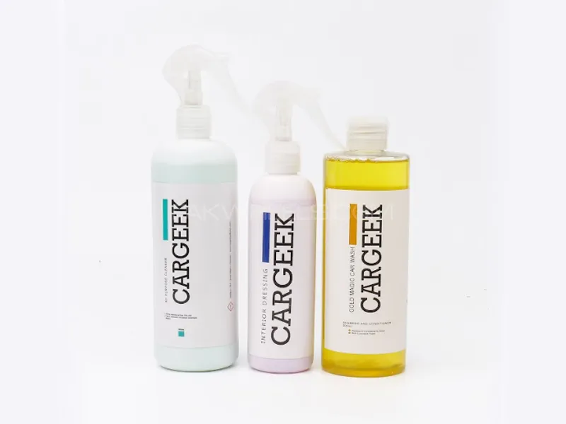 Car Geek  All Purpose Cleaner Interior Dressing Gold Wash Shampoo Pack Of 3 Image-1