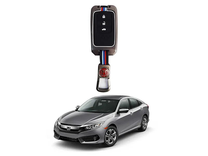 Honda Civic 2016-2021 Key Cover With Metal Shell Image-1