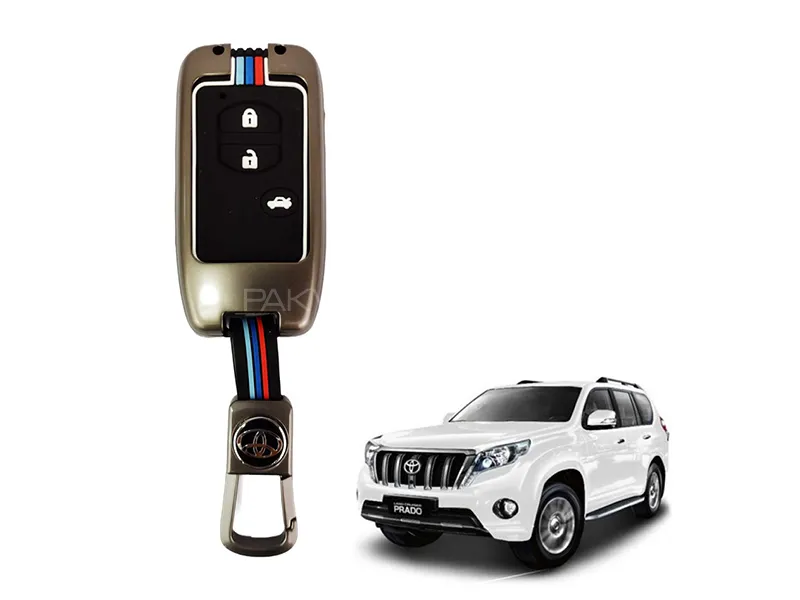 Toyota Prado FJ150 Key Cover With Metal Shell Image-1