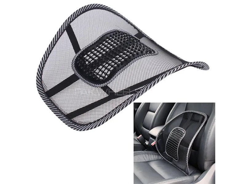 Universal Car Seat Back Support | Chair Massage | Mesh Cushion  Image-1